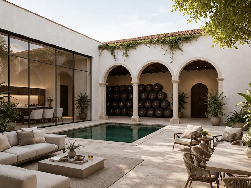 Rehabilitación de bodega histórica del siglo XIX en Jerez de la Frontera — A2A Arquitectos